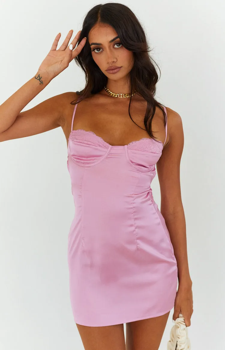 Trouble Pink Mini Dress