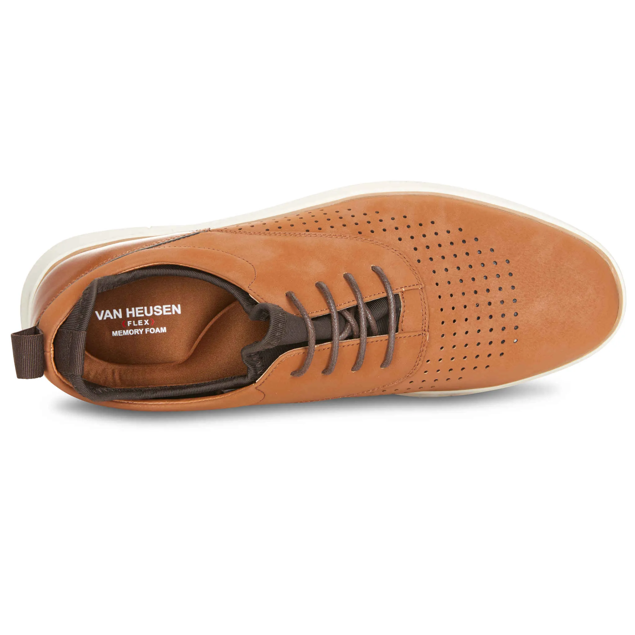 Van Heusen Men's Oxford Casual Shoes Renny Cognac