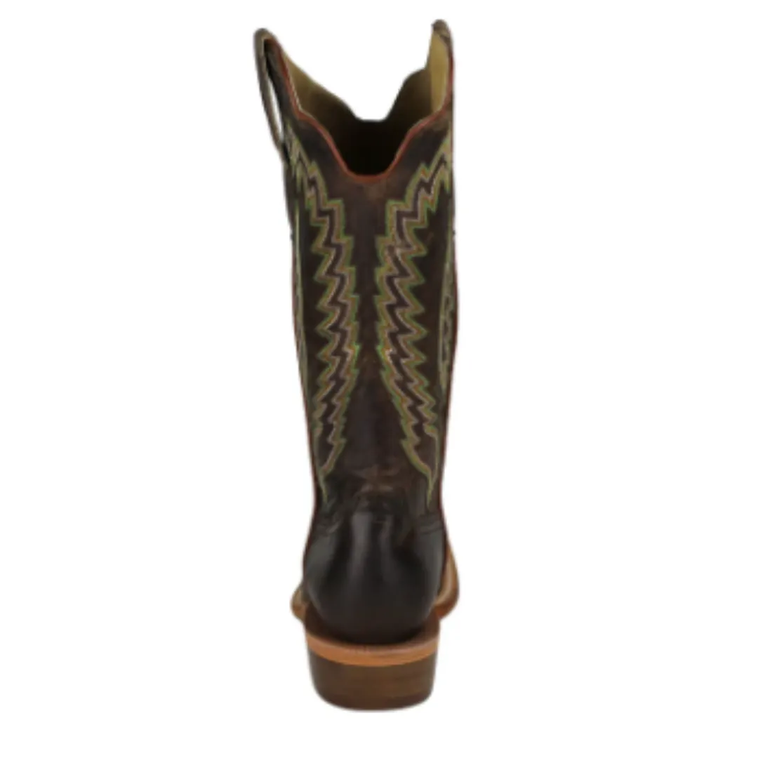 Women's Mad Brown Cowhide/Goat Narrow Square Boot by R. Watson WRL0001-1