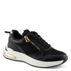 Women's Spring Step | Ursa Zipper Sneaker by Patrizia | Black